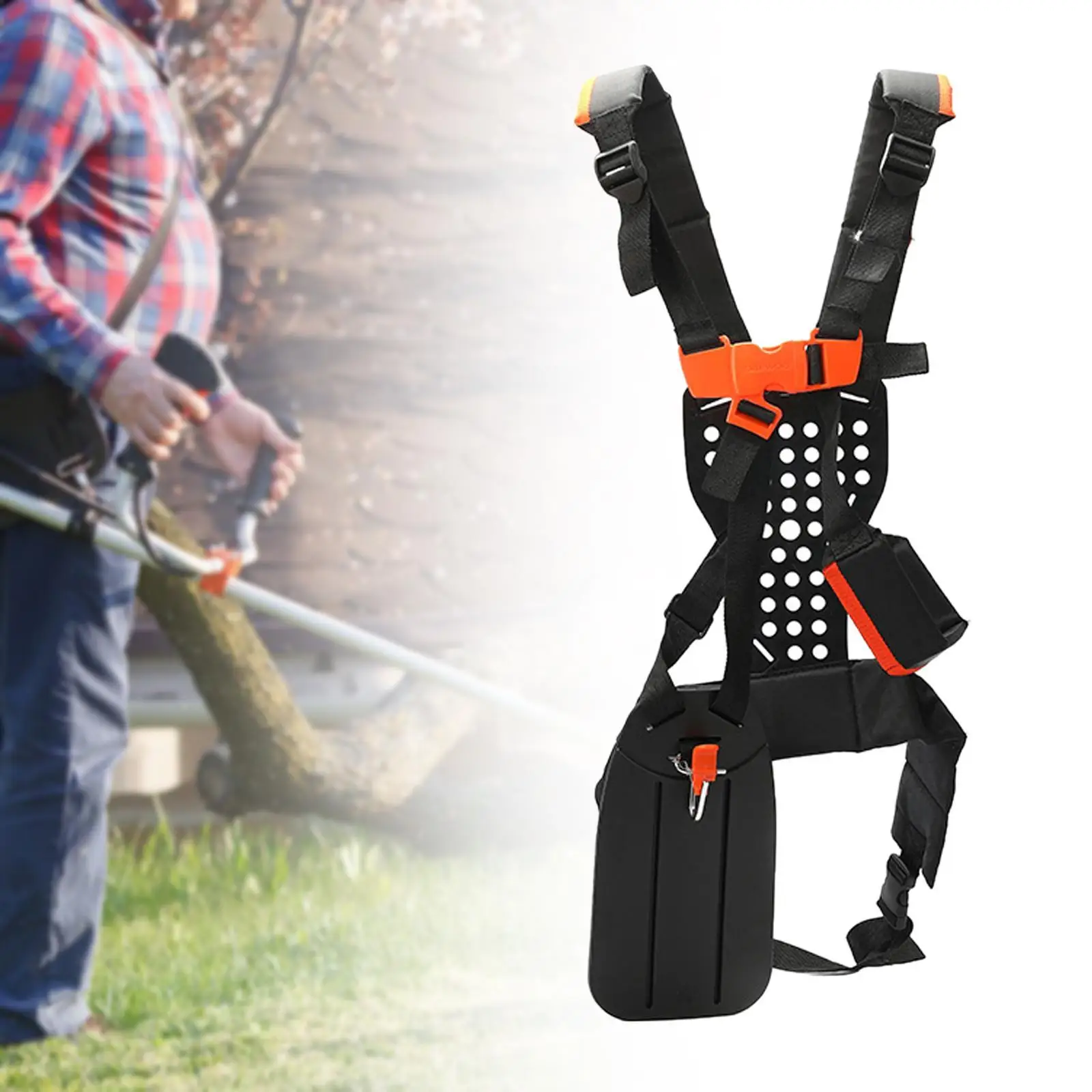 

Grass Trimmer Shoulder Strap with Single Hook Sturdy Versatile Comfortable for