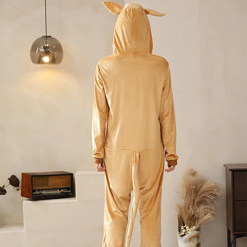 Uitvoering Dieren Kangroo Cosplay Grappige Jumpsuit Kostuums Dier Jurk Halloween Kostuum