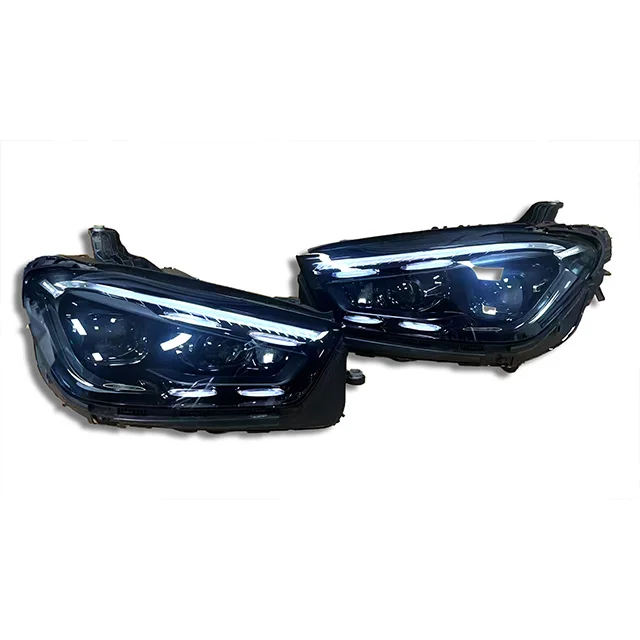 Suitable for Mercedes Benz GLE W167 Headlights, Geometric Multi Beam LED Headlights, Automotive Lighting System Headlights