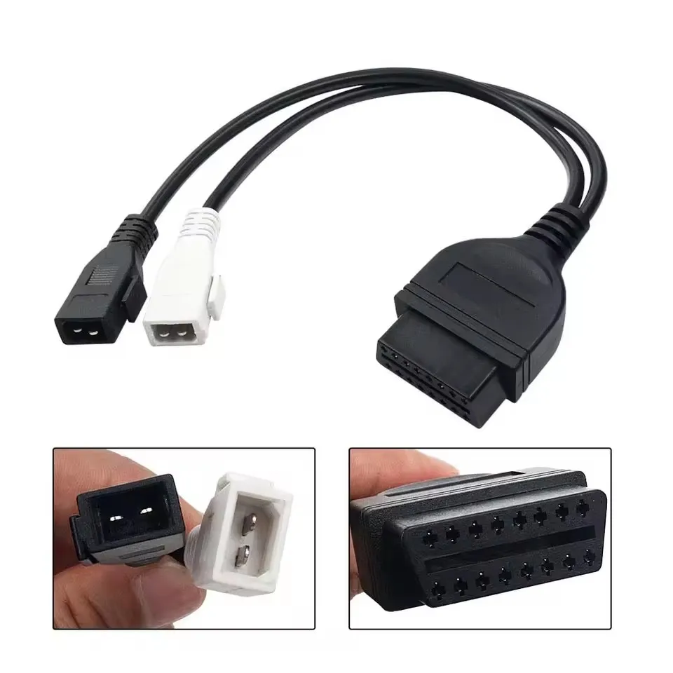 

Новейший кабель OBD2 с 2P + 2P на 16-контактный кабель VA Connect для адаптера 16-контактного разъема Aud 2x2 OBD2 2P + 2P Transfer Connector