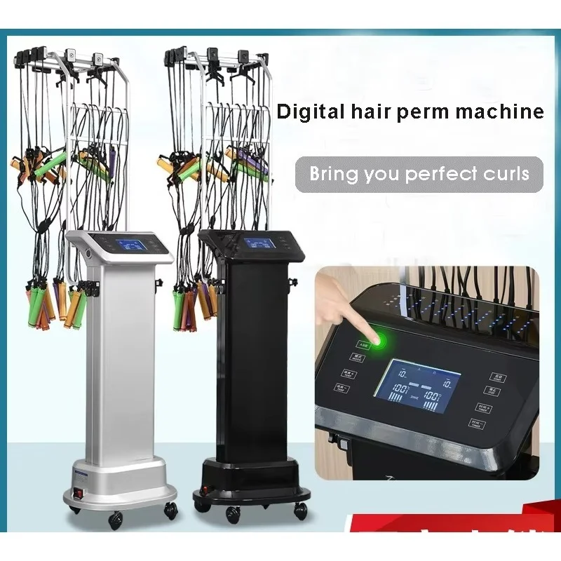 Curly hair large diode touch screen 40 salon curling iron update digital perm machine