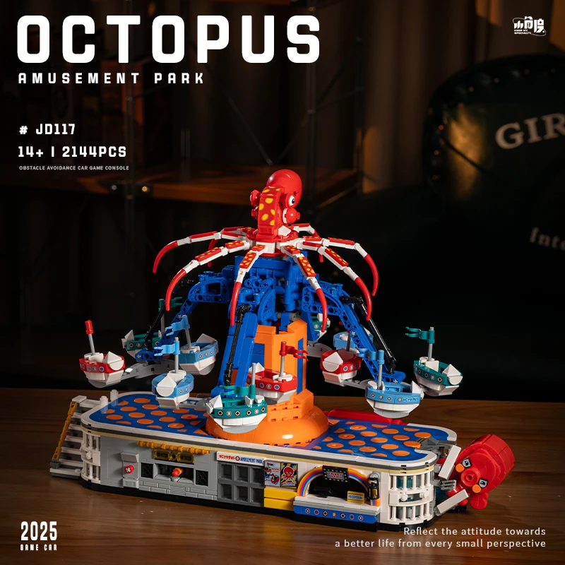 

2144 шт. MOC творческий электрический осьминог игровая площадка строительные блоки кирпичи сборка модель DIY игрушки для детей подарок на день рождения