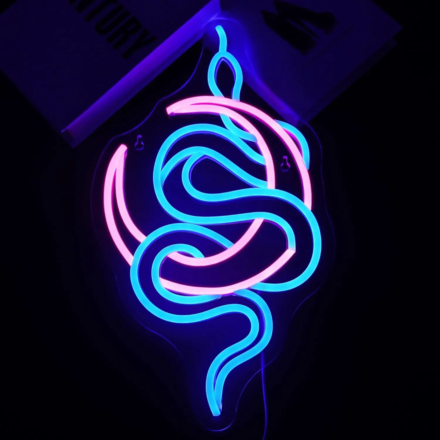 ثعبان القمر النيون Led أضواء النيون للنادي بار ديكور USB عكس الضوء اللعب استوديو الفني العصرية ديكور هدايا للفن Aficionados
