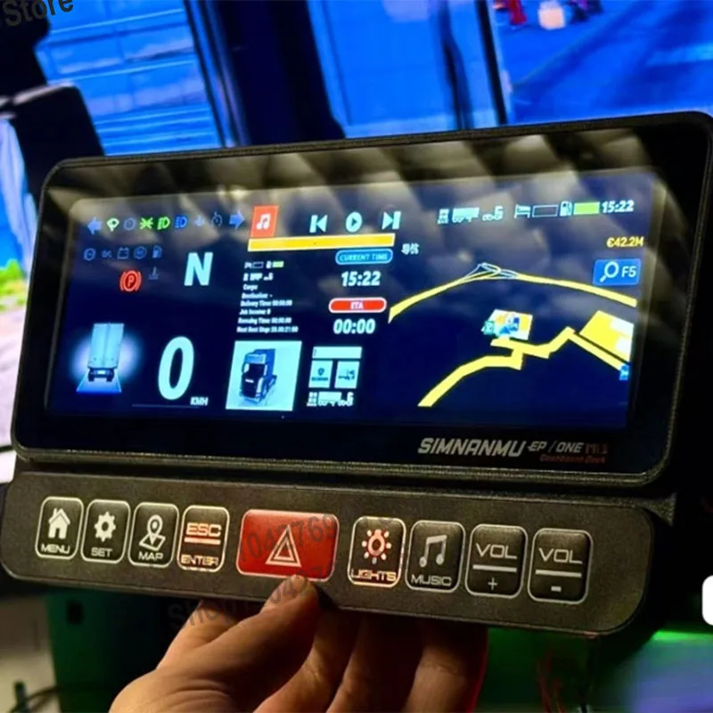 Sim Racing Painel PC 8.3 Polegadas 9RGB Ouka Simulador de Projeção de Navegação para Logtiech G29 Thrustmaster SIMAGIC MOZA FANATEC