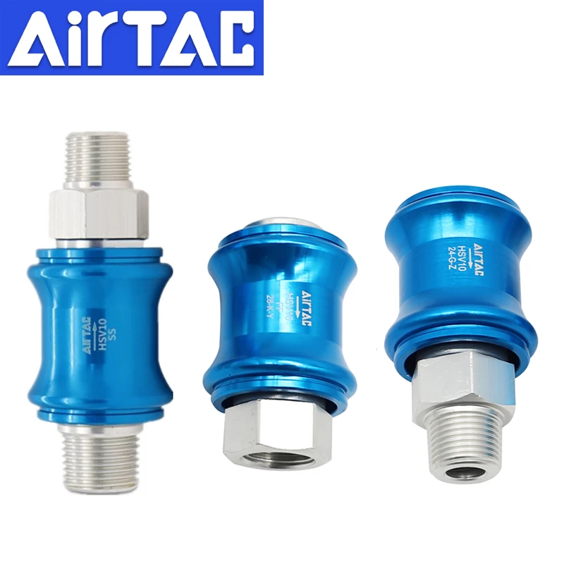 

AirTAC Hand Slide Valve HSV06/08/10/15/20/25 HSV Series Manual Control 3/2 Way Pneumatic Valve