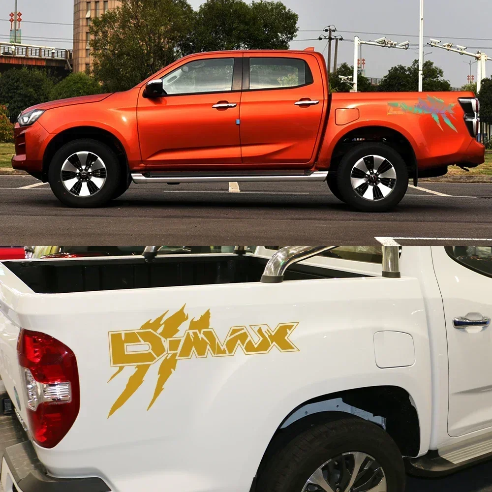 جسم السيارة الجانب ملصق ل ايسوزو D-Max UTE LS SX تقليم شاحنة بيك اب السرير الرسومات مخلب التصميم ديكور غطاء ملصق مائي اكسسوارات السيارات