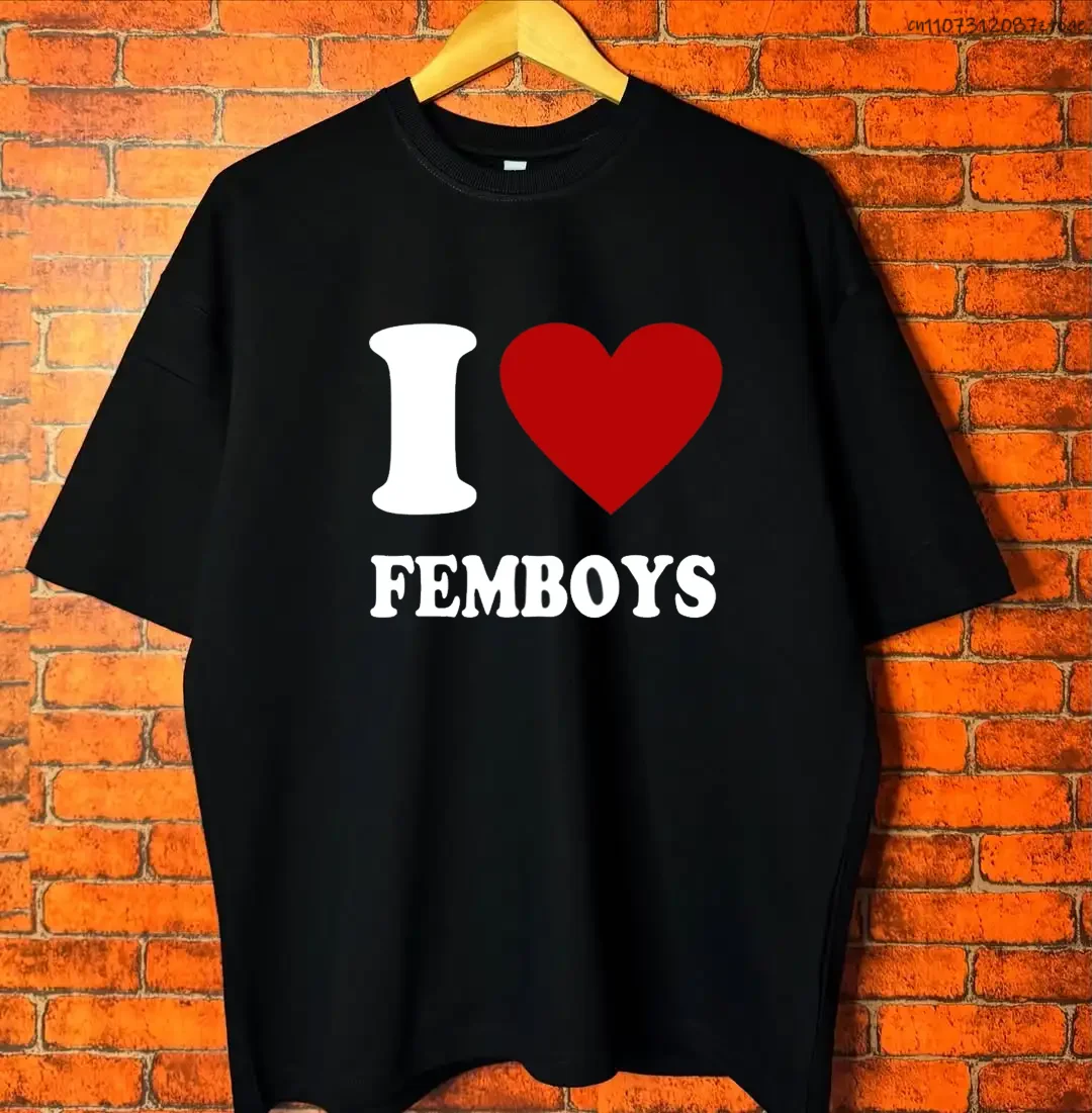 

Футболки с забавным принтом «I Love Femboys», футболки с графическим рисунком, мужские футболки с короткими рукавами, женская спортивная одежда, женские топы, футболки с графическим рисунком