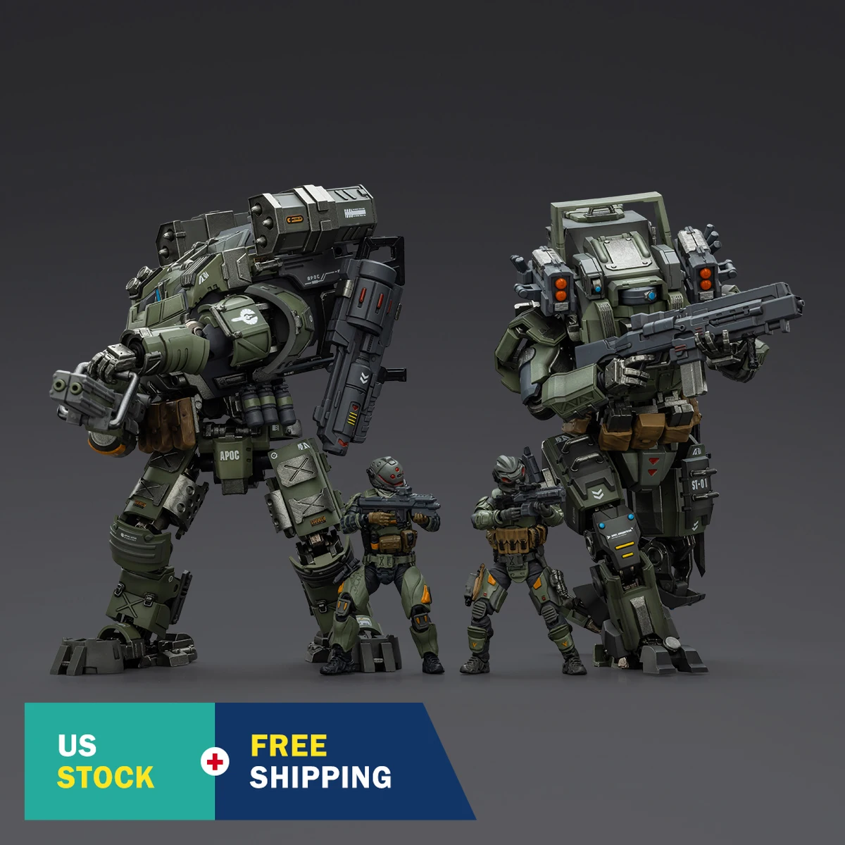 

HIPLAY JOYTOY Dark Source APOC Series Storm Tempestus Bedrock 1/25 Assembly Model Kits