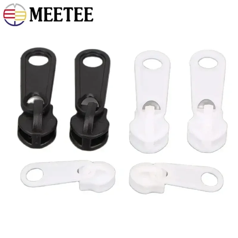 Meetee 10-50Pcs 3 #5 # suwaki do nylonu zamki błyskawiczne z żywicy torby do szycia na głowę odzież zestaw do naprawy Zip akcesoria