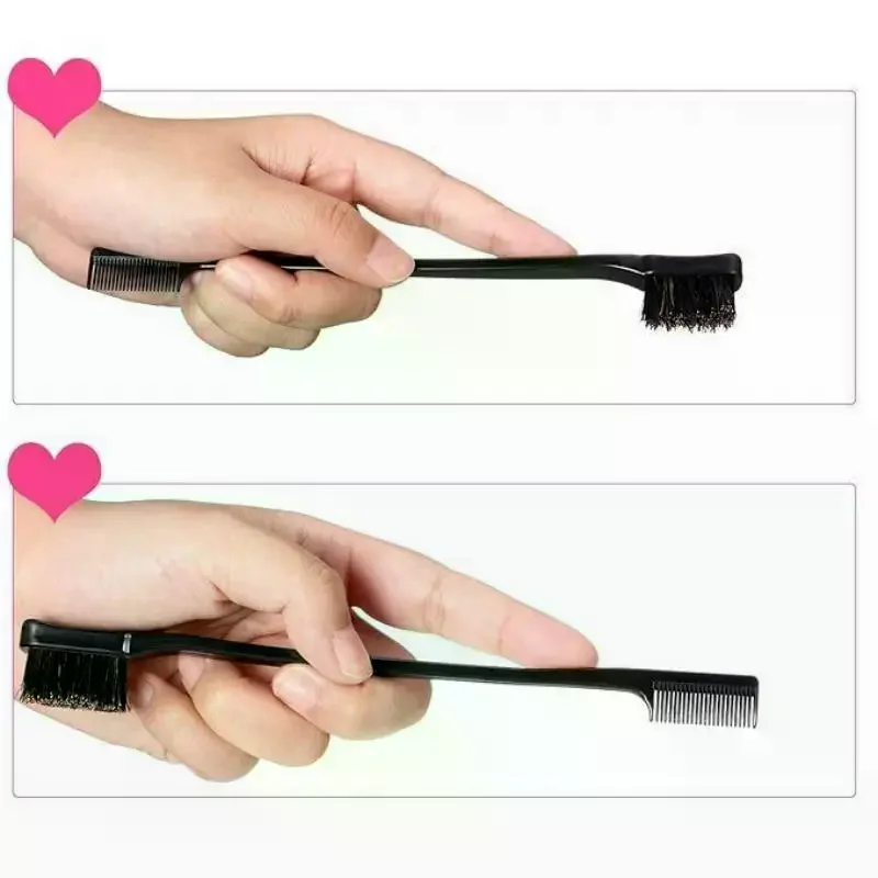Double Sided Hair Edge Control Brushes Multifunctional For Smooth Styling Eyebrow And Hair Care Tools 10PCS