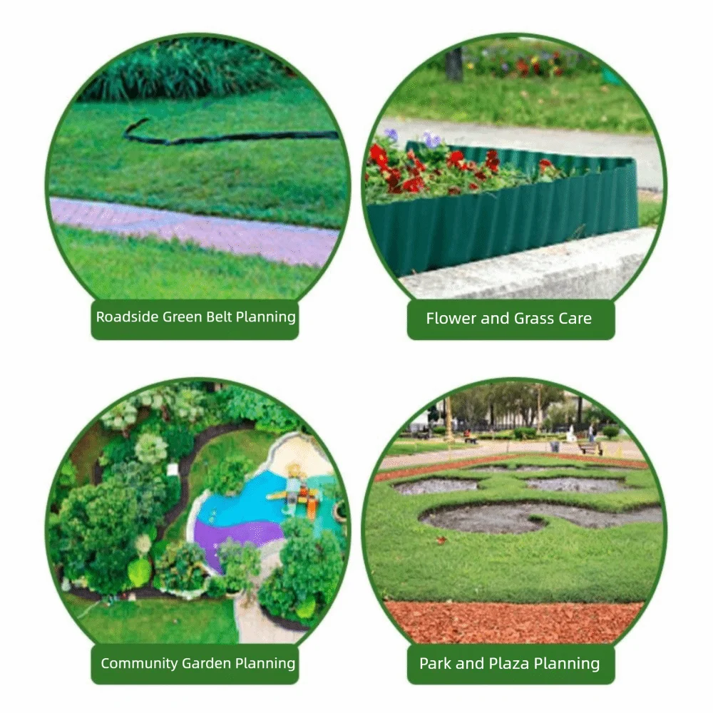 9 Meters Lawn Edge Border Fence PP Plastic Material 10/15/20cm Garden Fence Border Outdoor Use Flexible Design