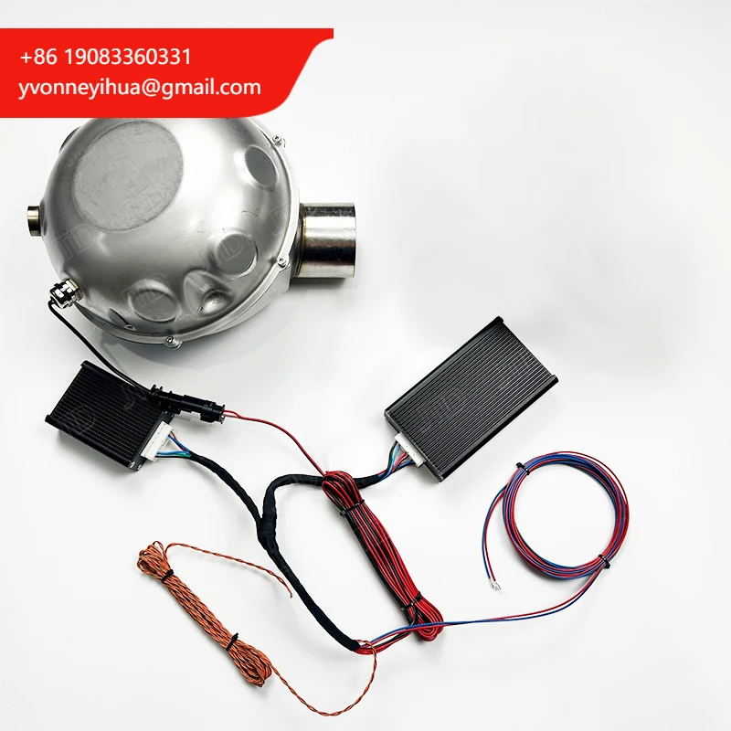 JTLD Stainless Steel Car Exhaust Drum Speaker System Universal Electronic Active Sound Booster With Smartphone Remote Control