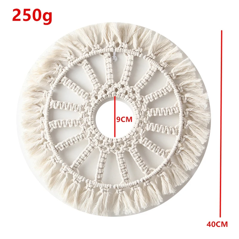 Macrame Mirror Frame Tapestry Wall Hanging Decorative Mirror Bohemia Creative Home Art Wall Decorations