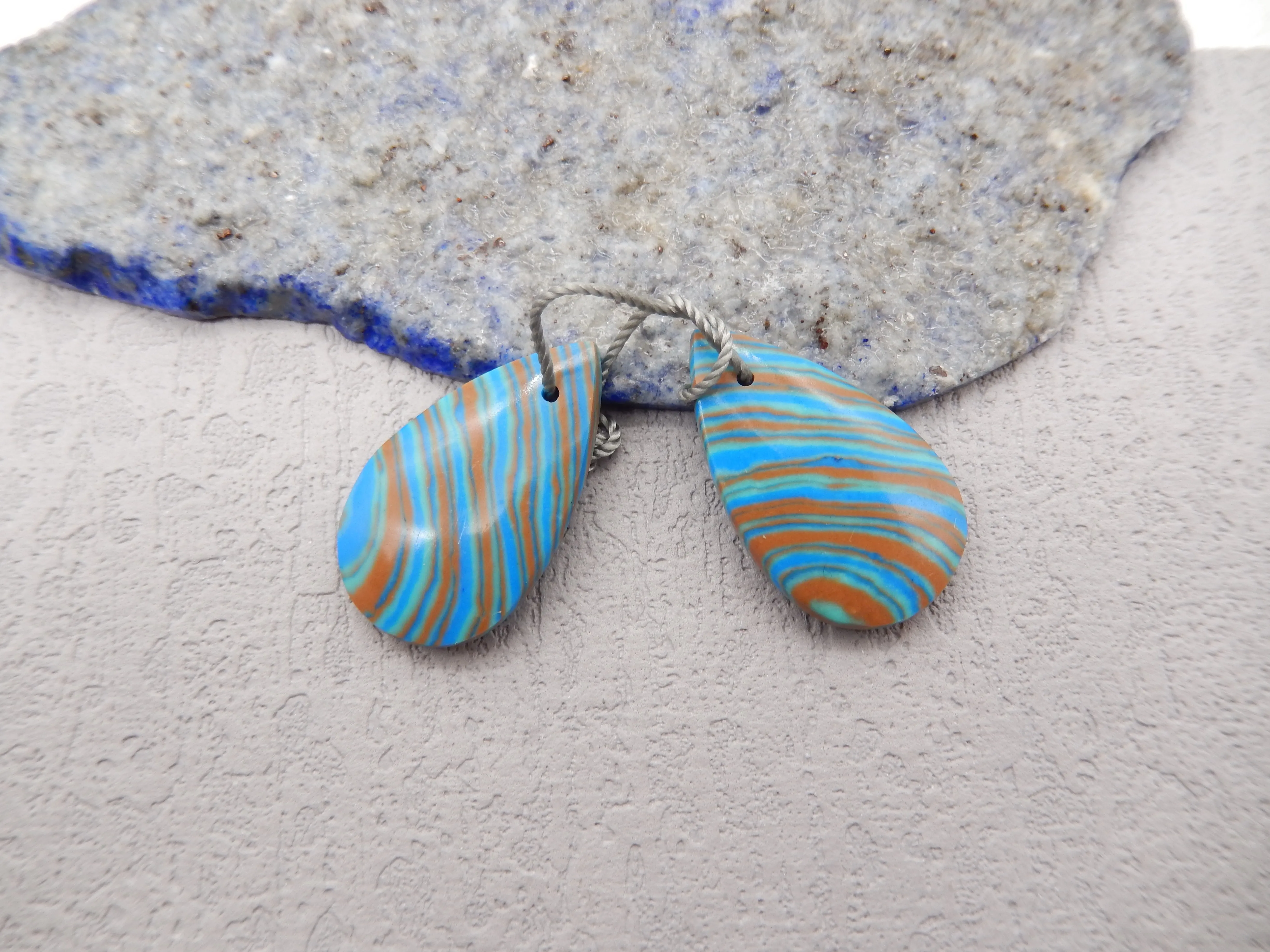 

Handmade Jewelry Rainbow Jasper Earrings Beads For Women,DIY Jewelry Gemstone Water Drop Earrings 24x15x4mm 3g