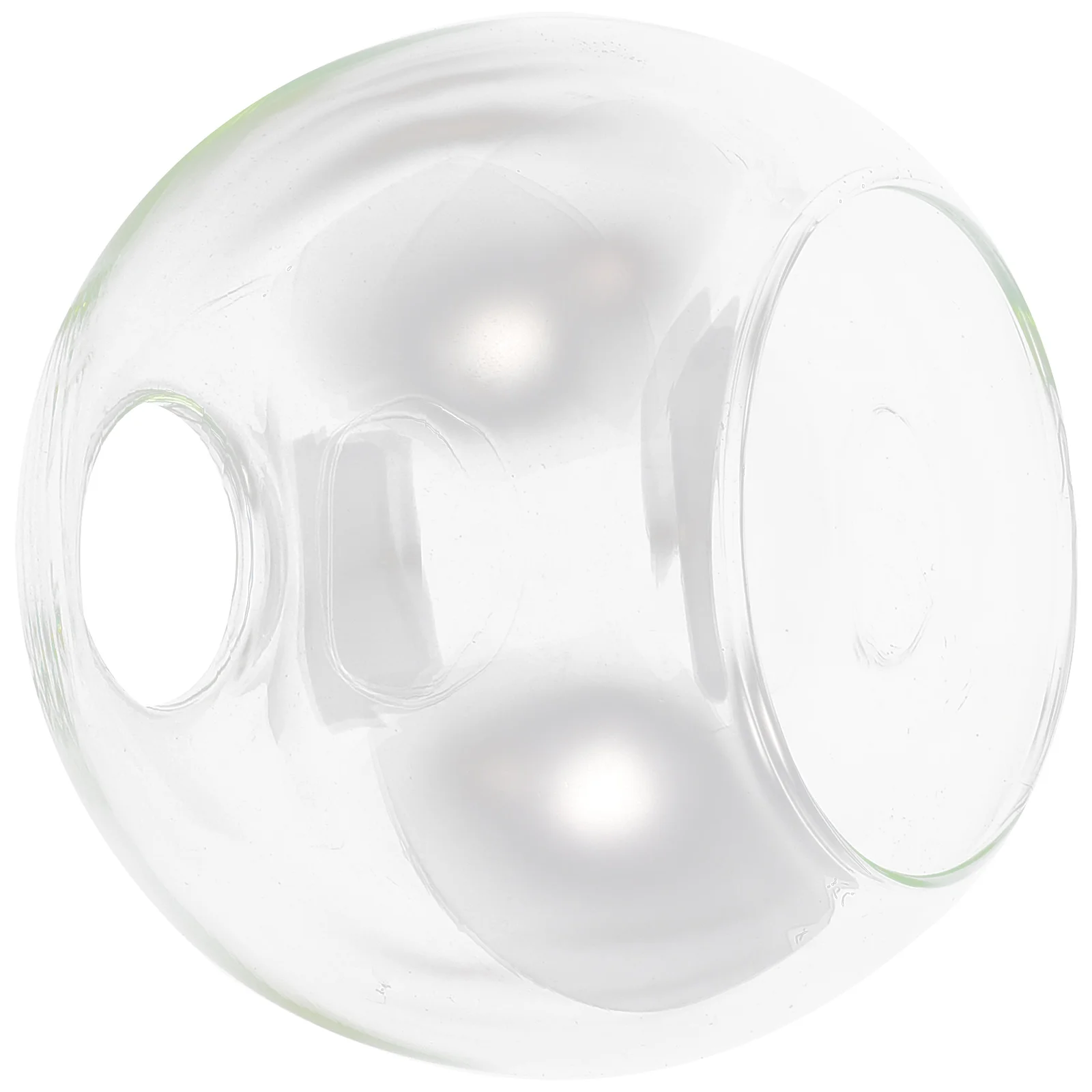 Spherical Glass Lampshade White Ceiling Fan Light Fixture Cover Earth Hanging Shades for Replacement