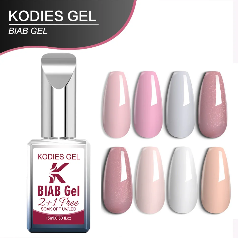 KODIES GEL Biab Builder Nail Gel in a Bottle HEMA Free TPO Free Gel Nail Polish Manicure Semi Permanent UV Nail Art Extension