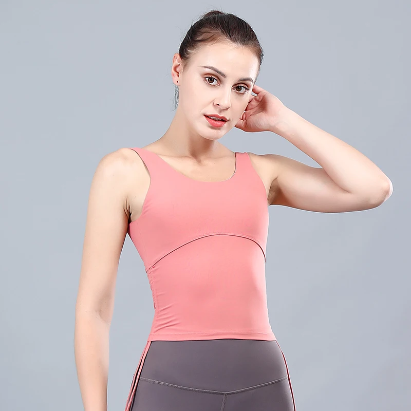 2023 Yoga Vest Shockproof Anti-Sagging Outer Wear Running Sports Underwear Mulheres Grande tamanho nenhum anel de aço treinamento Fitness Bra