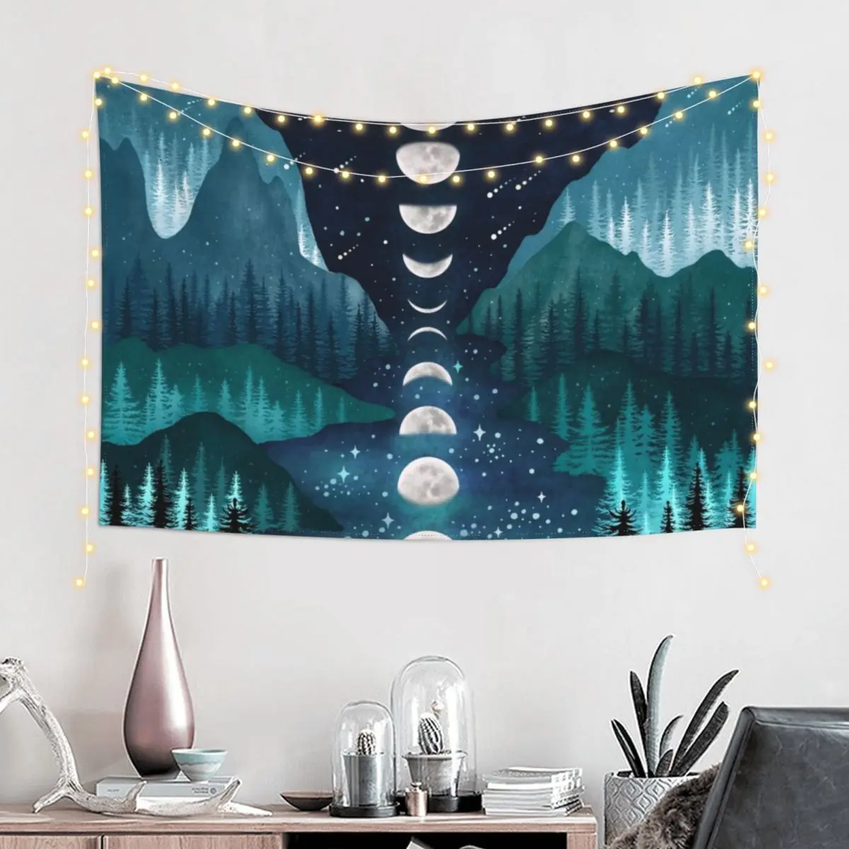 River & Sky Tapestry Home Supplies Outdoor Decoration Room Decorator Wall Art Tapestry