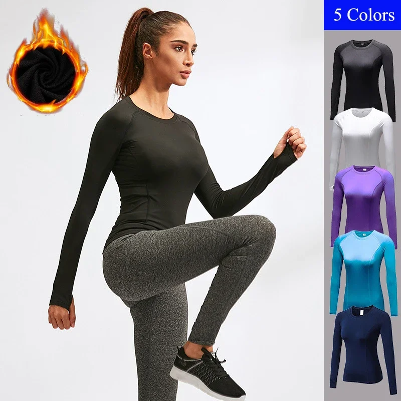 

Winter Thermal Underwear Warm Shirts Top For Women Lingerie Solid Pajamas Velvet Intimates Long Sleeve Blouses Thermal Clothing