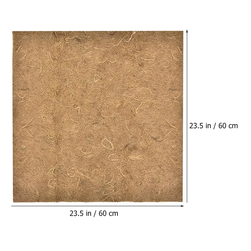 

Jute Fiber Worm Warm Cushion Absorbs Excess Water for Worm Farm Bag Manure Loading Box Terrarium Mat
