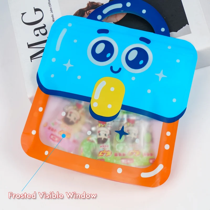 20/50pcs Kindertag Geburtstags feier Geschenk beutel Geschenkt üte Lebensmittel qualität Cartoon tragbare Macaron Farbe Abschluss versiegelung Taschen – Detail 8