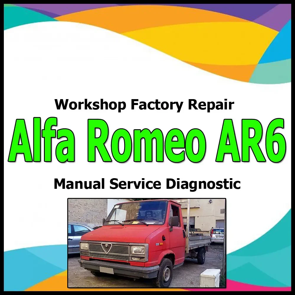 Alfa-Romeo AR6 1981-1986 workshop factory repair manual service Automotive Diagnostic link Manual Car Vehicle Tool Auto Repair