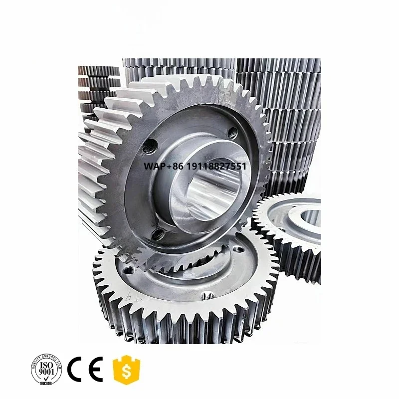 Large Diameter Steel Spur Feeding Gear with Durable Structure Featuring a Large Gear for the Feeding Machine LHMC Brand