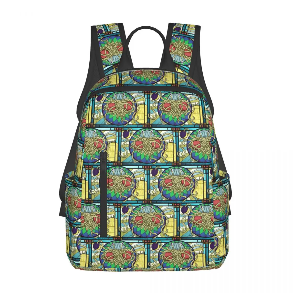 The Flying Spaghetti Monster Flying Spaghetti Monsterism FSM Backpack Daypack Large Capacity BookBag School Bag Shoulder Bags