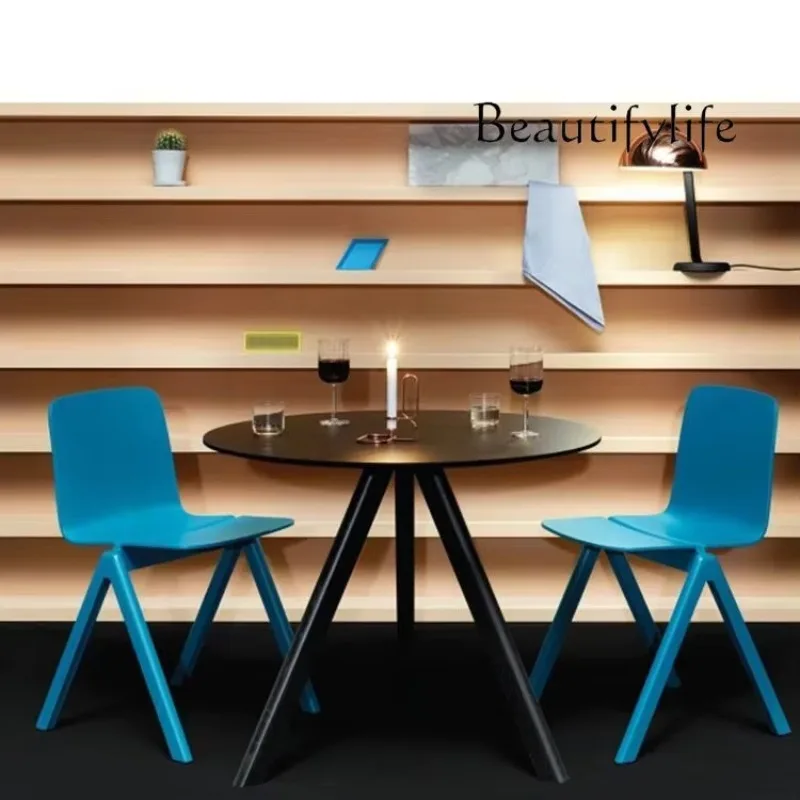 

Simple and Modern Coffee Table Nordic Solid Wood Leisure Coffee Table Creative round Conference Table Bar Counter