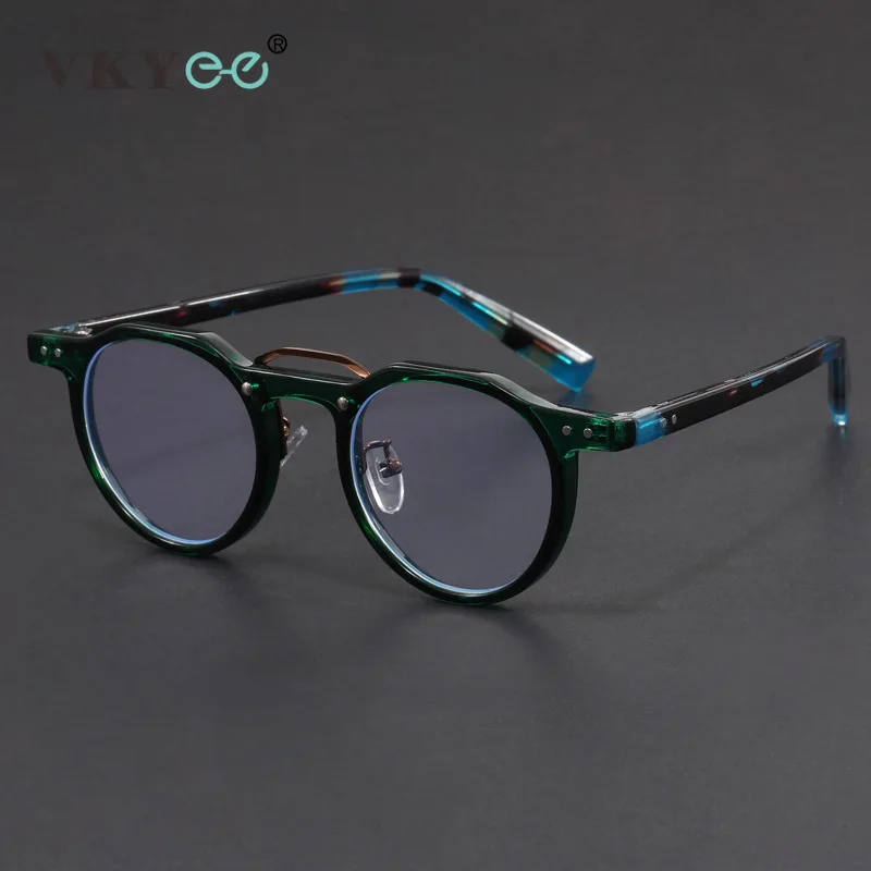 VICKY Personalized Retro Fashion New Design Men's Anti-blue Light Glasses Reading Glasses Can Be Customized Prescription 1028