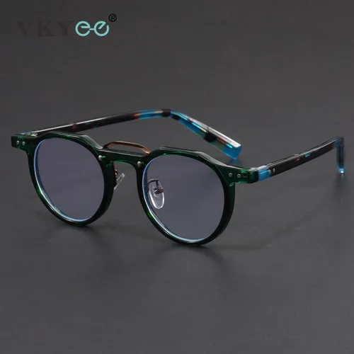 VICKY, gafas de lectura con luz azul para hombre, nuevo diseño, moda Retro personalizada, se pueden personalizar con prescripción 1028