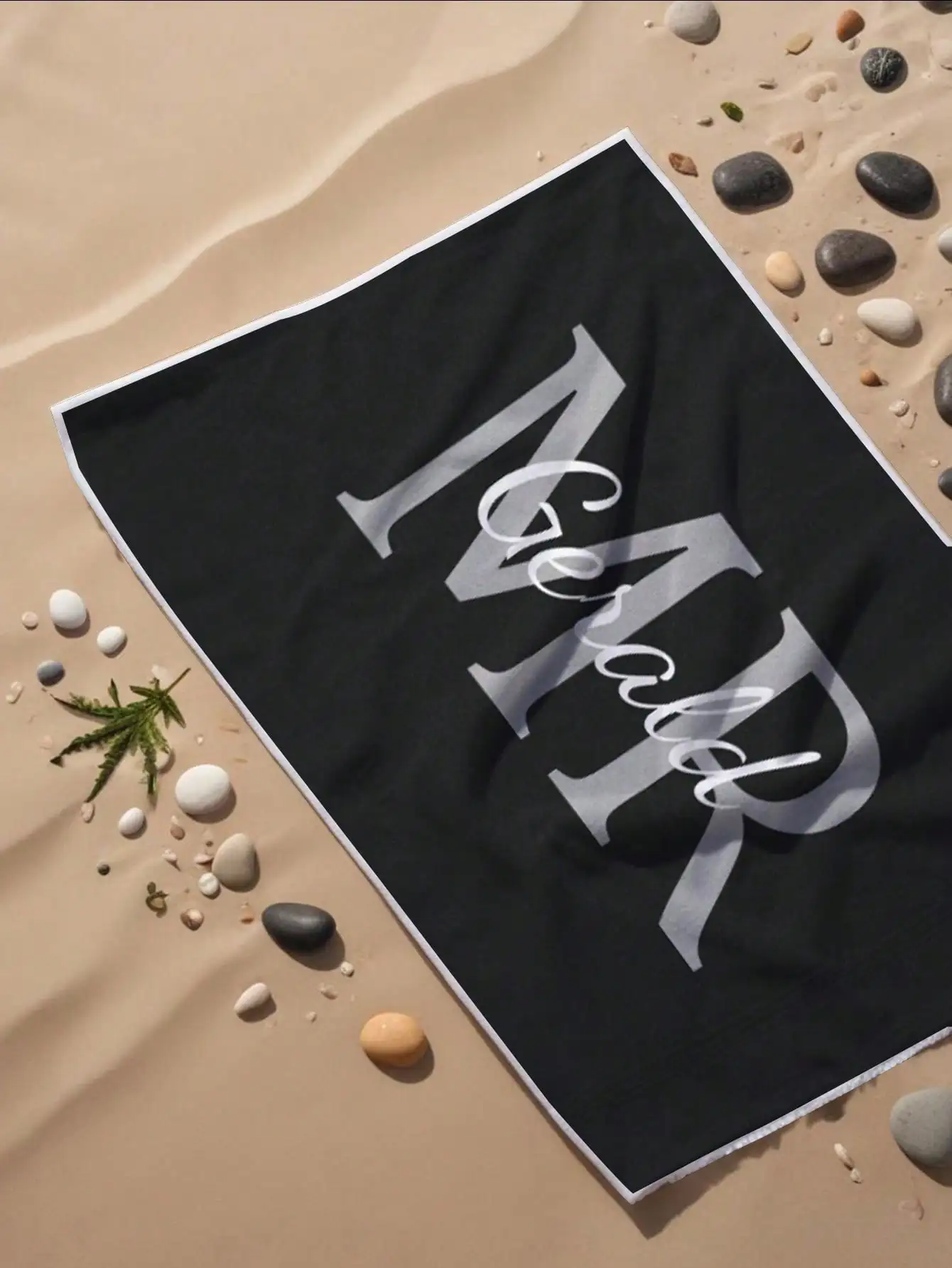 1pc Custom Name Beach Towel Mr Mrs Personalized Pool Towel Wedding Gift For Couples Newlyweds Husband Wife Valentine Anniversary
