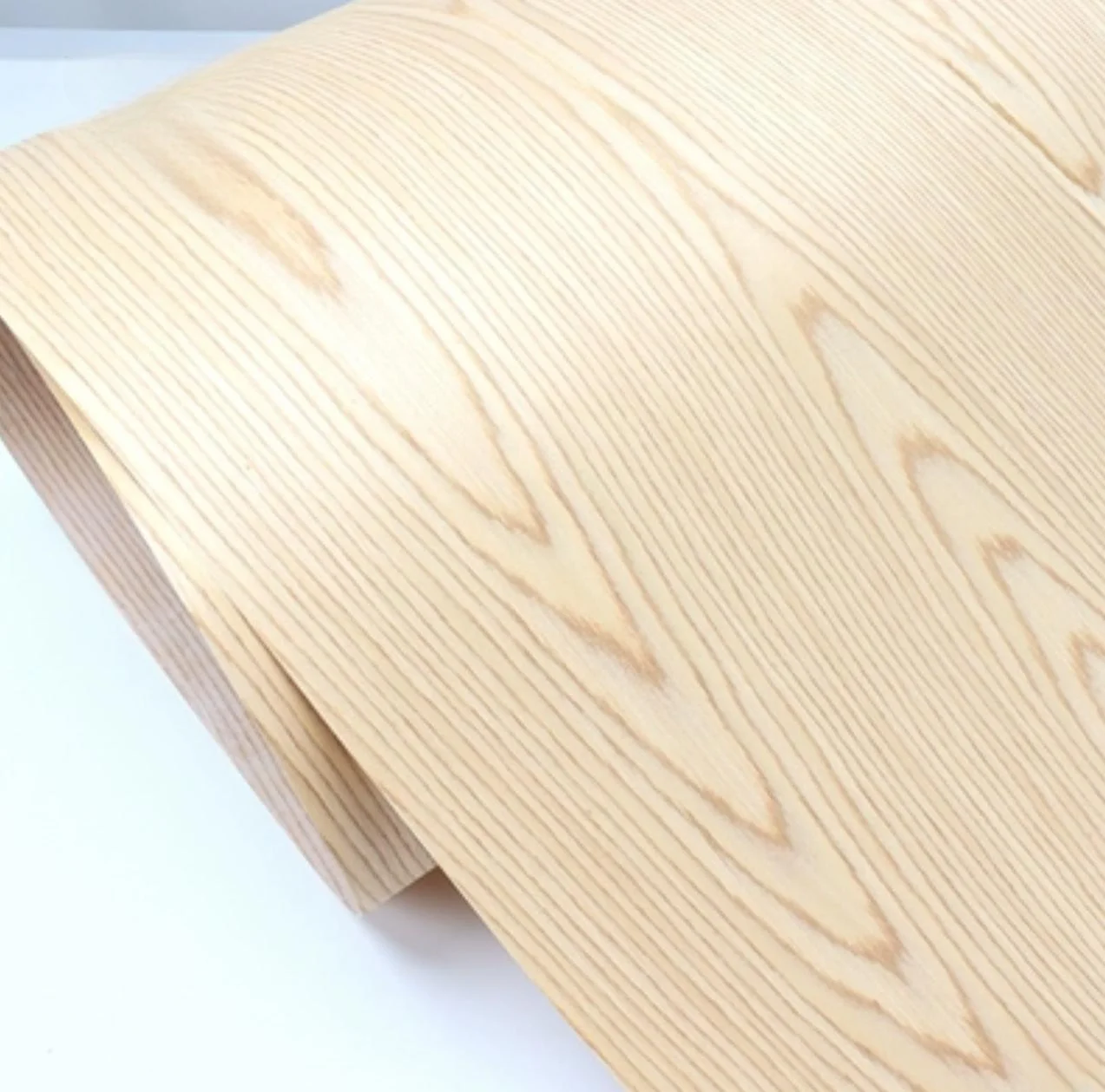 L:2.5meters Width:580mm T:0.5mm Technology Wood Fraxinus Mandshurica Circle Pattern Handmade Veneer Sheets