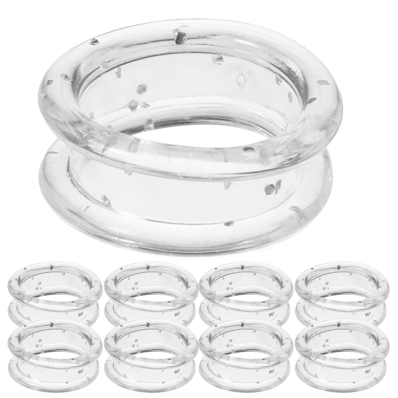 

12pcs Silicone Finger Rings for Scissors Durable Dog Grooming Tools Cat Nail Clipper Curved Shears Pet Accessories