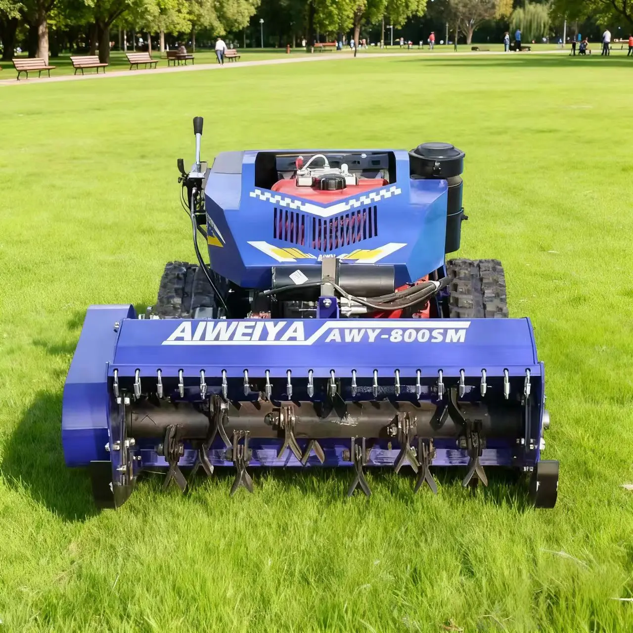 تخصيص الساخن بيع شعبية عالية وتكنولوجيا المتقدمة نقطة الحديثة التحكم عن بعد جزازة العشب روبوت جزازة flail