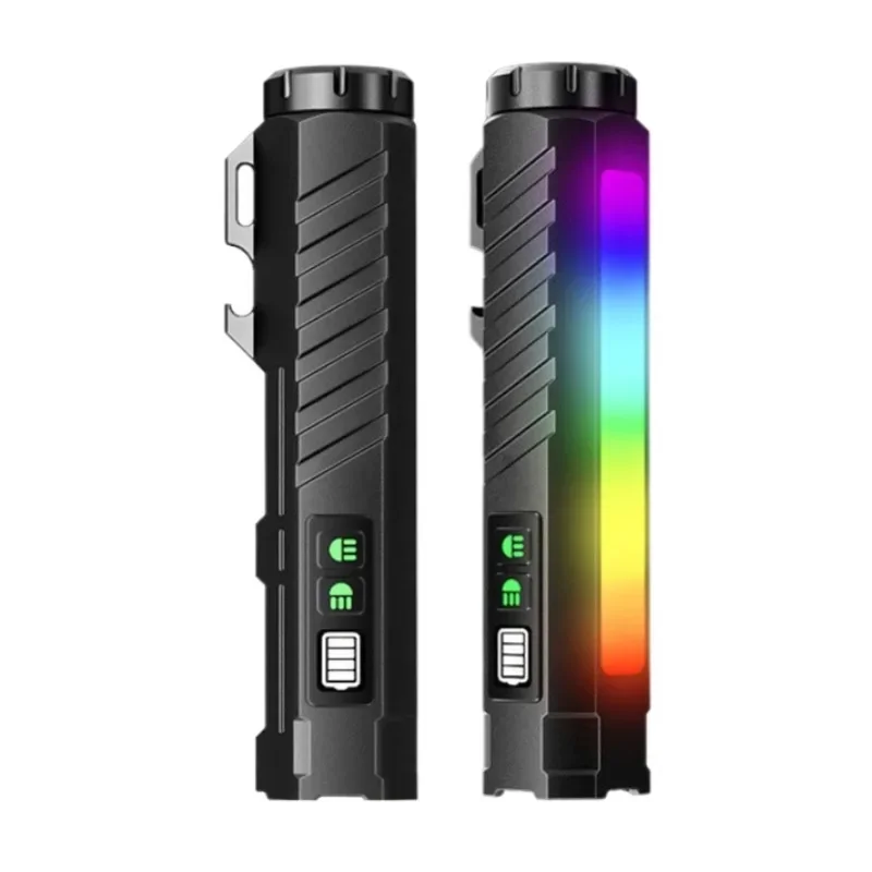 Multi Functional Portable LED Flashlight Laser Pen Light USB Rechargeable Tail Magnet Waterproof for Outdoor Adventure