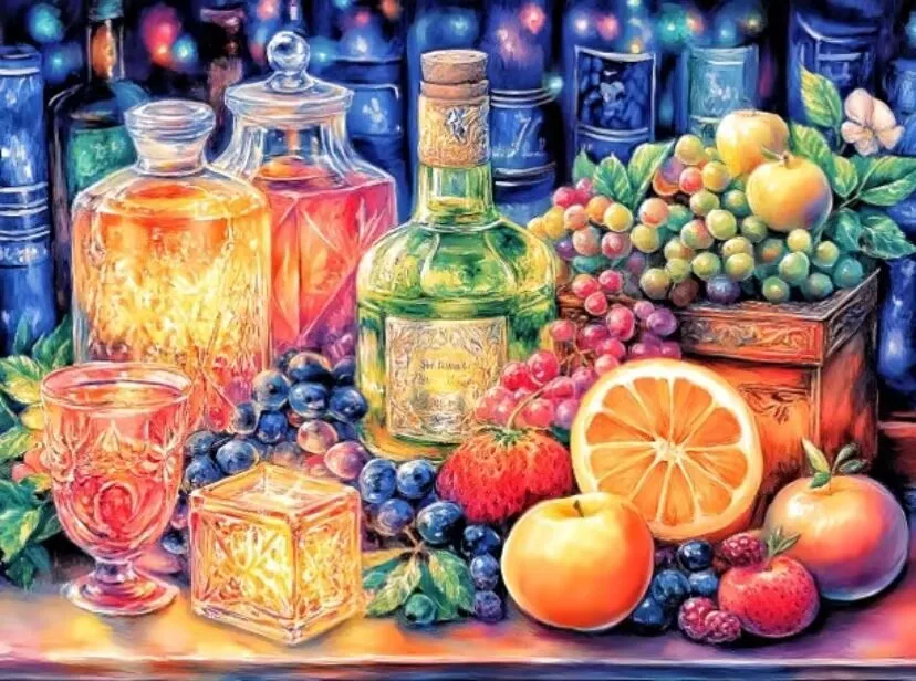 

9ct 65X85cm Fruits Pre-Printed Cross Stitch Kit DIY Embroidery Set Handicraft Floss Needle Crafts