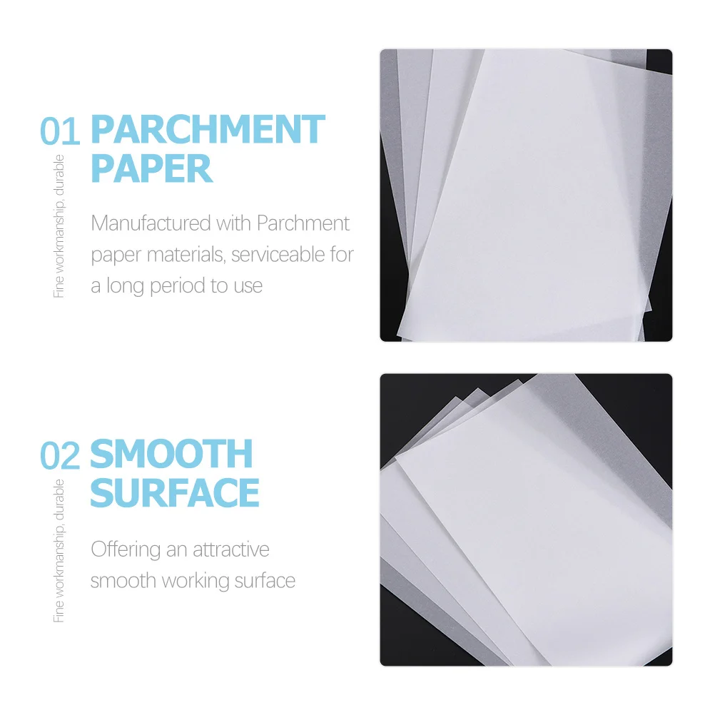 300 قطعة من أوراق تتبع الكبريتيك الشفاف للخط رسم ممارسة ورق الكتابة للمبتدئين والمراهقين والبالغين