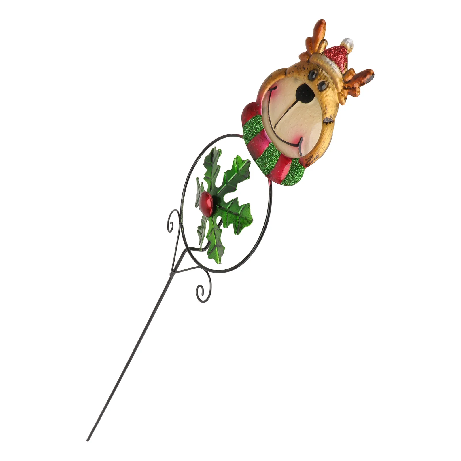 

1Pcs Iron Decorative Windmill Painted Pinwheel Christmas Outdoor Garden Lawn Ornament Iron Windmill