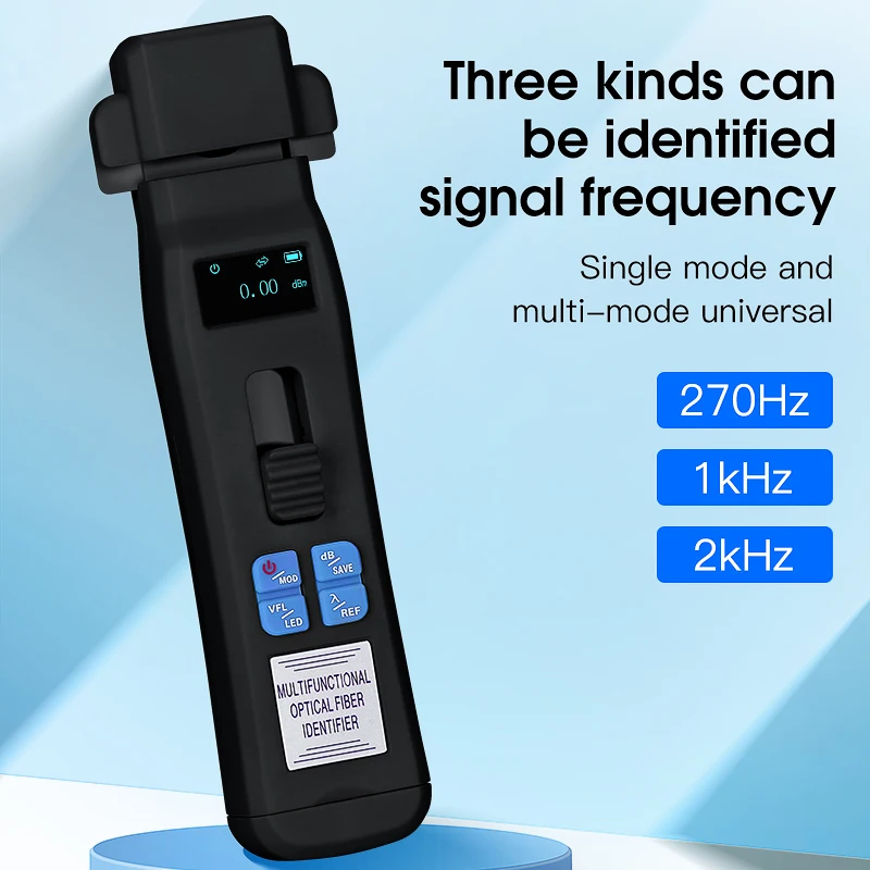 COMPTYCO AUA-C607/C605 Fiber Optic Identifier Active Fiber Live Testing Tool Rechargeable Fiber Tester OFI Built-in OPM VFL LED