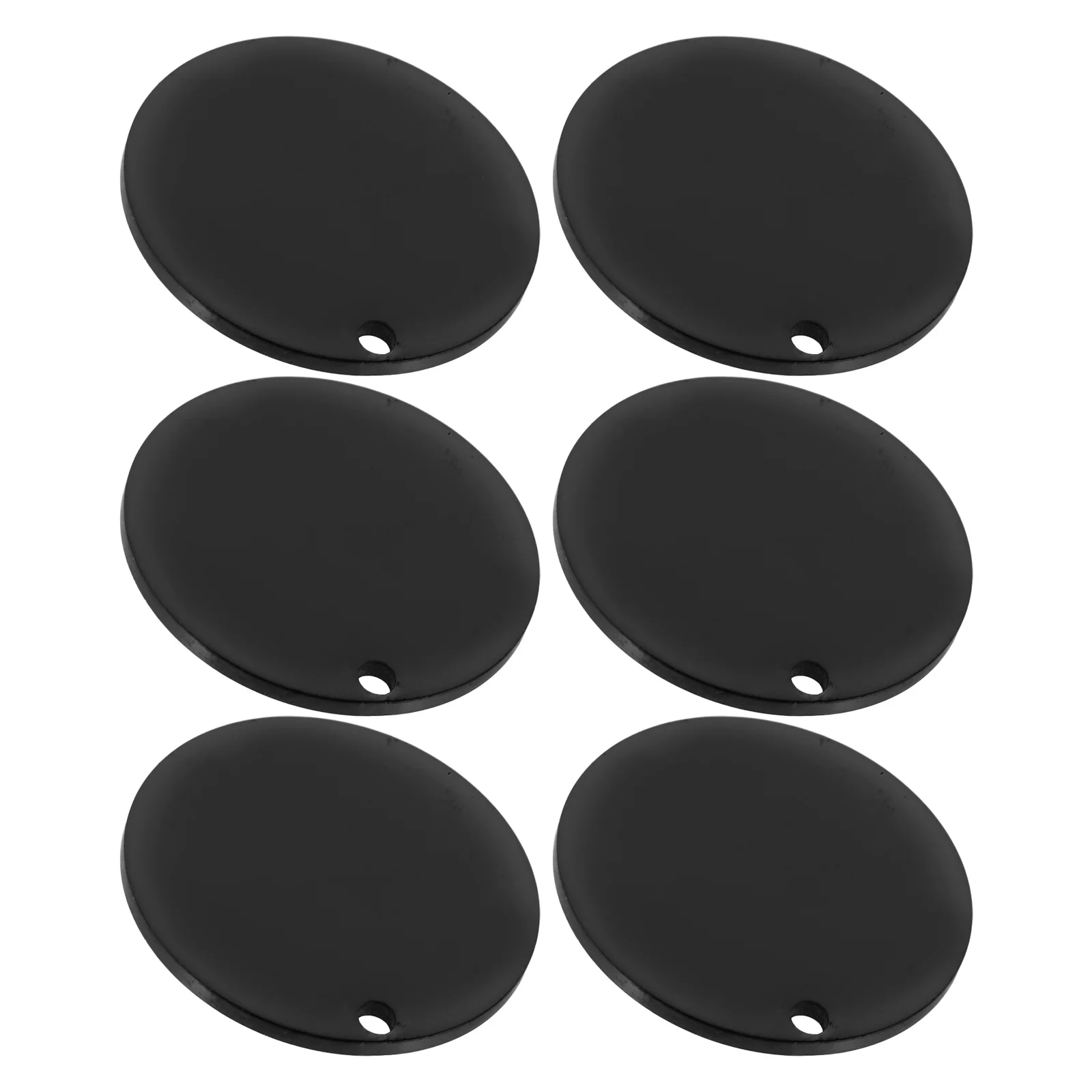 

6Pcs Metal Dog Tags Stainless Steel Round Blank Pet Id Tag for Engraved Name Puppy Collar Charm Identification