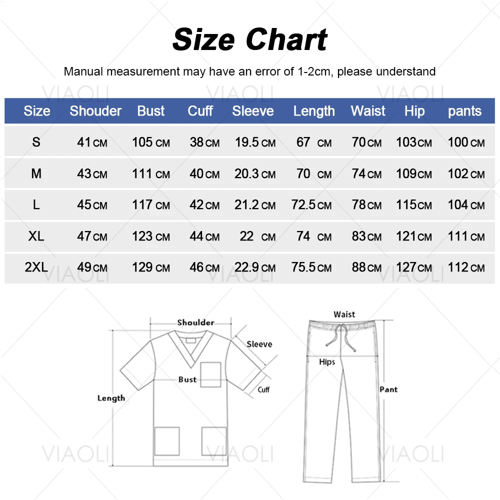 Fashion Medical Accessories Scrub Joggers Medical Clothing for Women Beauty Salon SPA Unifrom Nursing Soft Work Wear Unisex Mens