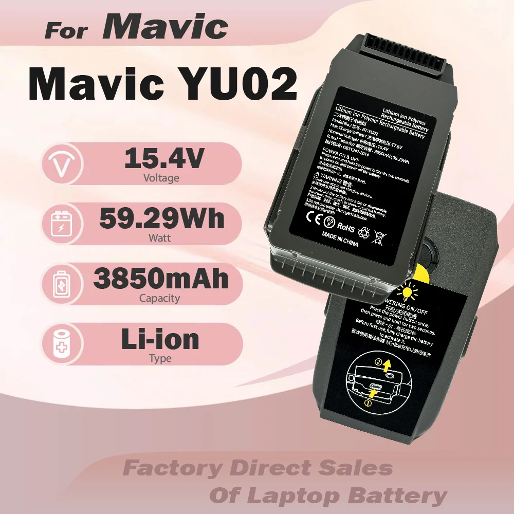 Drone Battery 3850mAh For DJI Mavic 2/Mavic 2 PRO/Zoom Series Intelligent Flight Battery 15.4V New Battery Replacement In Stock
