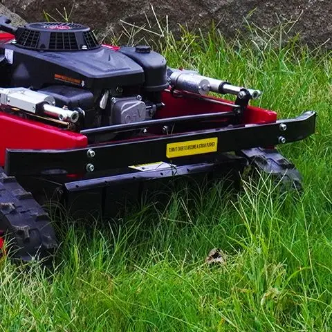 カスタマイズ可能な高品質リモコン式クローラー芝刈り機、高性能ロボット芝刈り機、芝生と庭の農業
