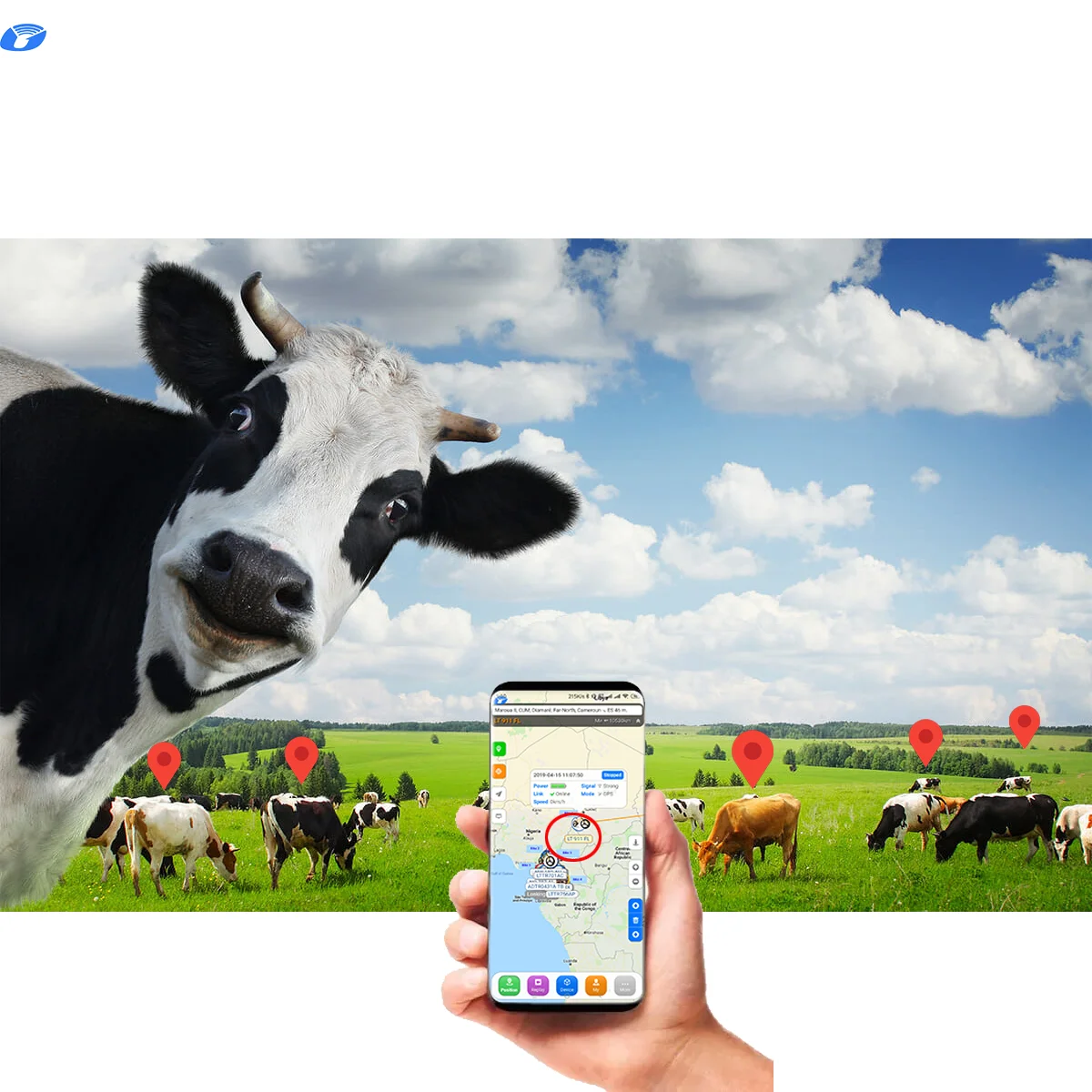 Cattle smart animal gps tracker with app control solar cattle animal gps tracking device for cow self-powered 4G gps tracker