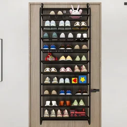 Multi-Layer Assembled Shoe Rack  Dust-proof Storage Cabinet, Simple Wall-Mounted, Space-Saving, Household