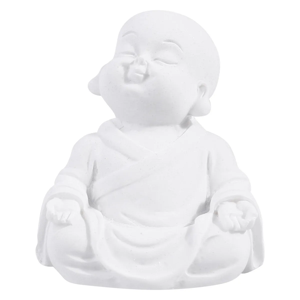 1Pcs Maitreya Buddha Resin Statue Premium Sandstone Texture Natural Vitality Home Temple Office Aquarium Decoration Resin