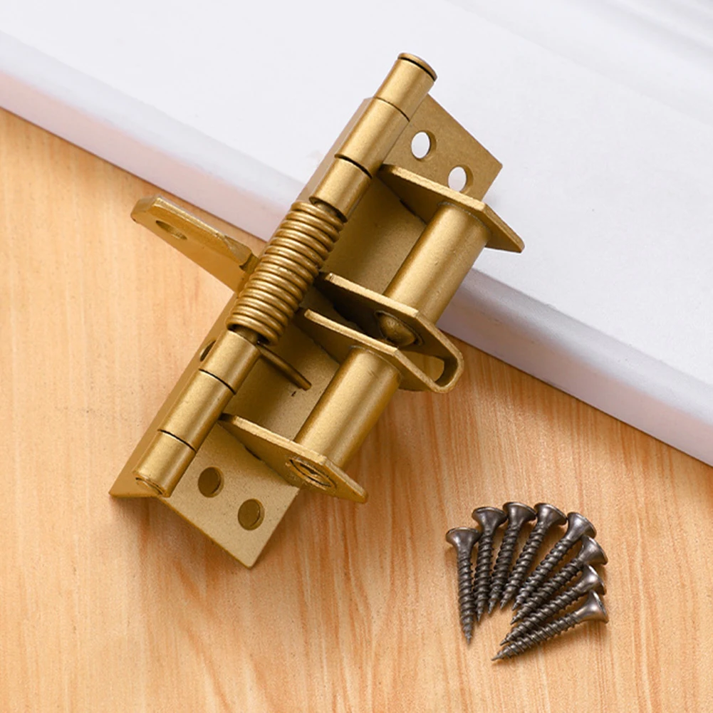 

Железная дверная петля с винтами, невидимая самозакрывающаяся пружинная дверная петля для небольших шкатулок для драгоценностей