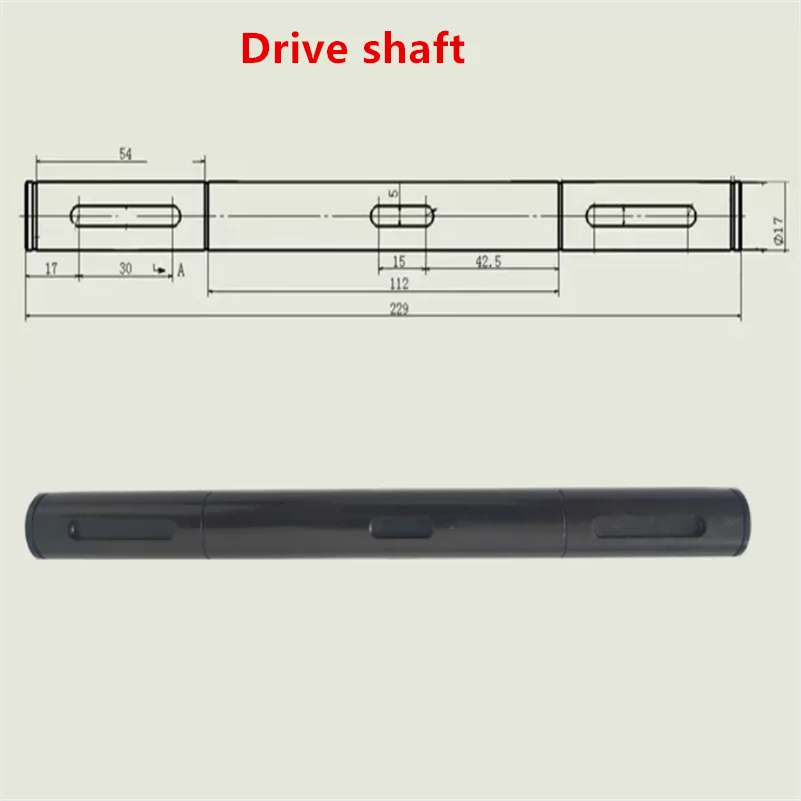 Wrapping Machines Strapping Machine Packaging Drive Shaft Passive Axis WITH Snap Ring Flat Key