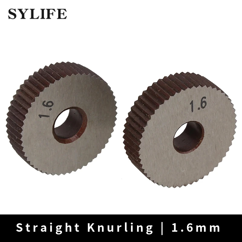 Knurling Ferramenta Única Roda Reta Linear Knurl 1.6 mm Passo 8×28 mm Peças